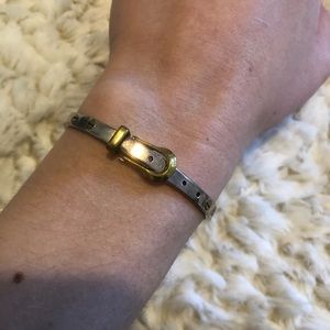 Belt buckle silver bracelet